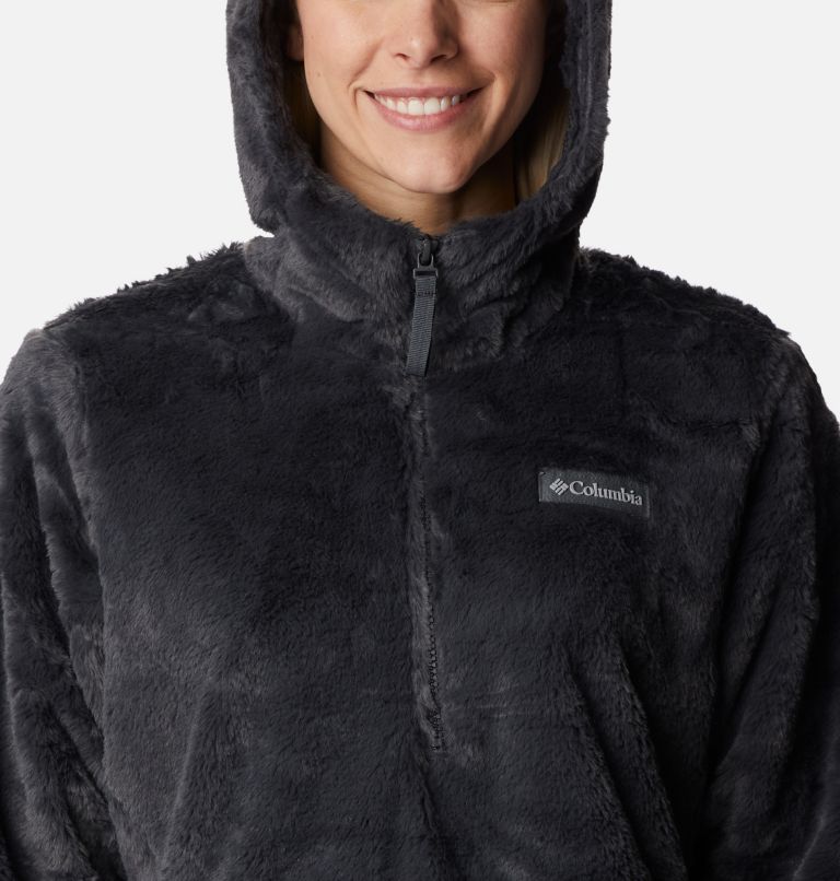 Thumbnail: Women's Bundle Up Sherpa Hooded Pullover, Color: Shark, image 4