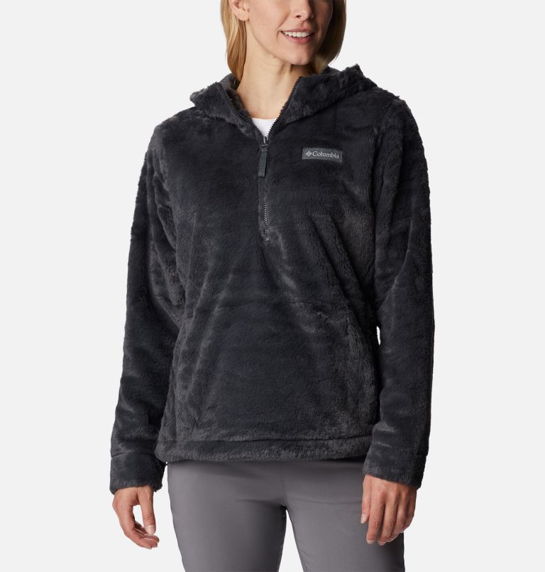 Thumbnail: Women's Bundle Up Sherpa Hooded Pullover, Color: Shark, image 1