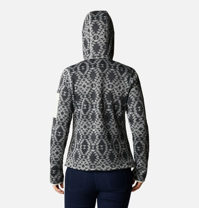 Women's Sweater Weather Hooded Pullover, Color: Chalk Blanket, image 2