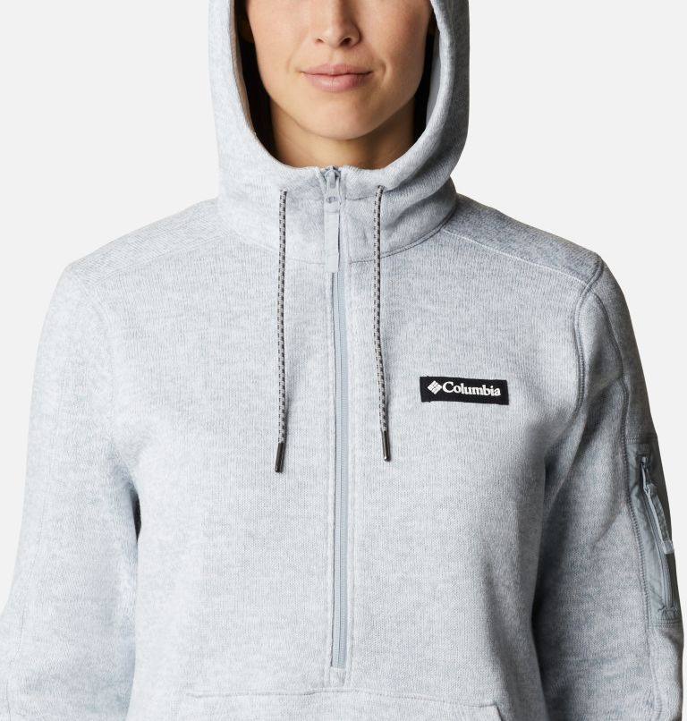 W Sweater Weather Hooded Pullover, Color: Cirrus Grey Heather, image 4