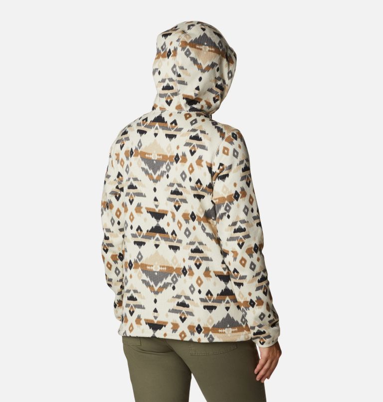 Thumbnail: W Sweater Weather Hooded Pullover | 192 | XS, Color: Chalk Rocky MT Print, image 2
