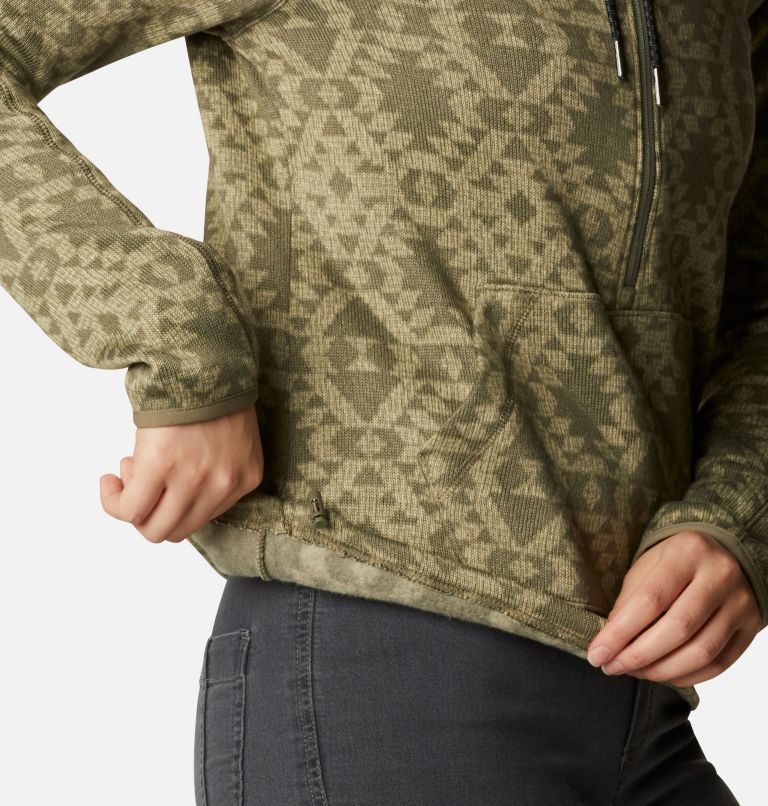 W Sweater Weather Hooded Pullover | 397 | S, Color: Stone Green Blanket, image 5