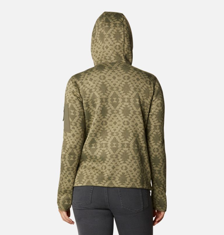 W Sweater Weather Hooded Pullover | 397 | S, Color: Stone Green Blanket, image 2