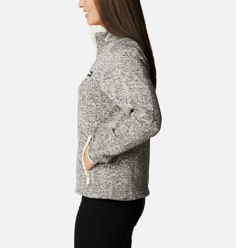 Thumbnail: W Sweater Weather Full Zip | 191 | M, Color: Chalk Heather, image 3