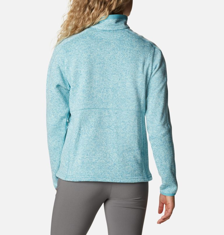 W Sweater Weather Full Zip | 363 | XS, Color: Sea Wave Heather, image 2