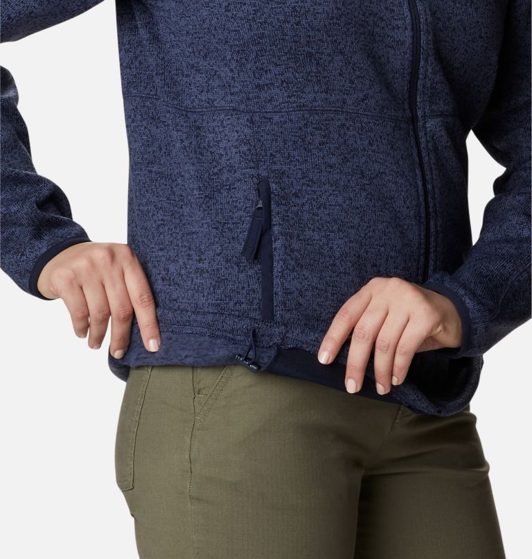W Sweater Weather Full Zip | 472 | XS, Color: Dark Nocturnal Heather, image 6