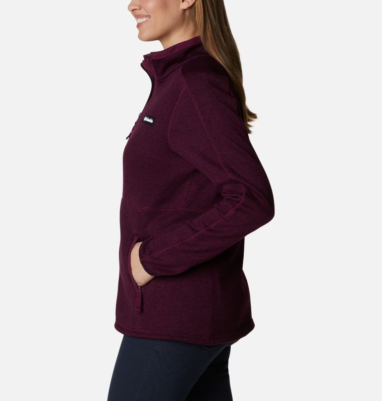 Polaire Sweater Weather Femme, Color: Marionberry Heather, image 3