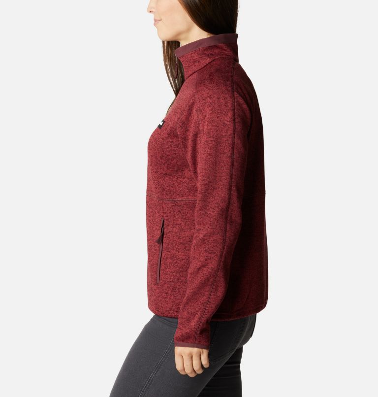 Thumbnail: Polaire Sweater Weather Femme, Color: Malbec Heather, image 3