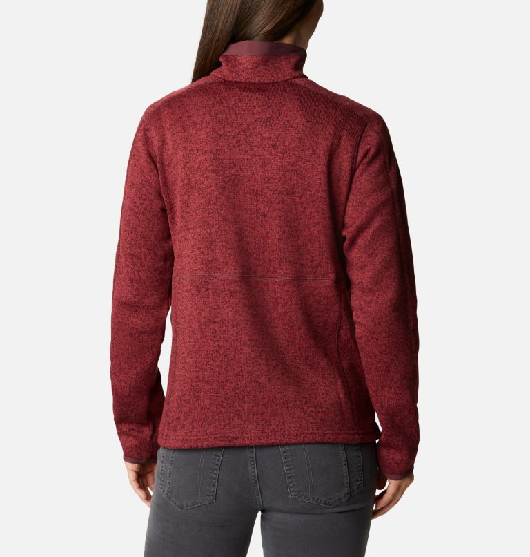 Thumbnail: Polaire Sweater Weather Femme, Color: Malbec Heather, image 2
