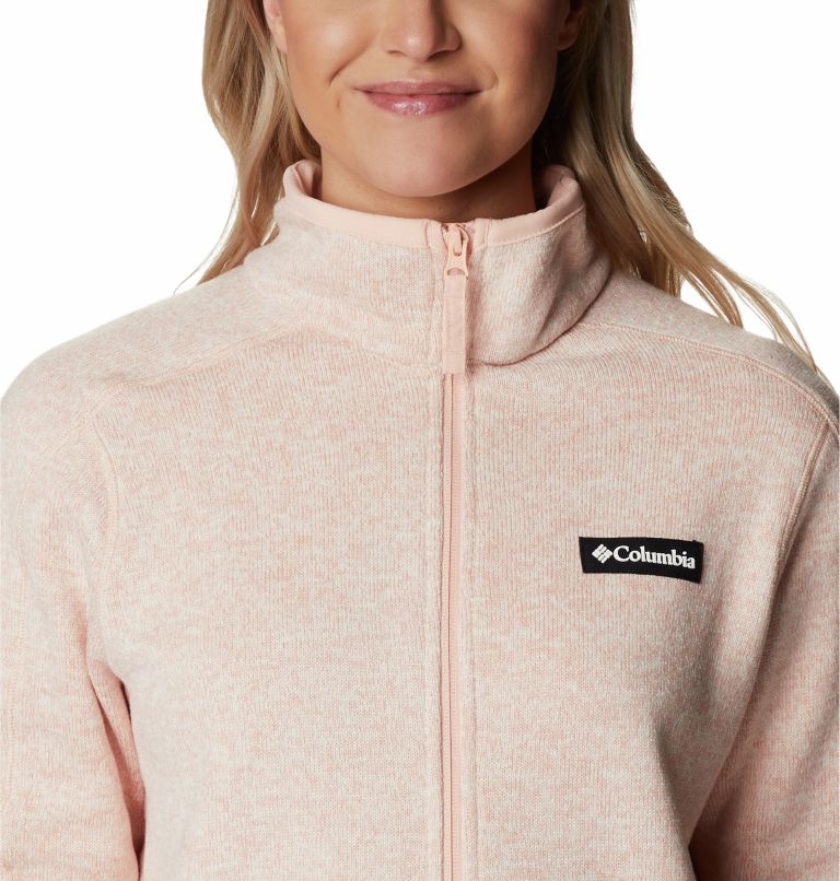 Thumbnail: Polaire Sweater Weather Femme, Color: Peach Blossom Heather, image 4
