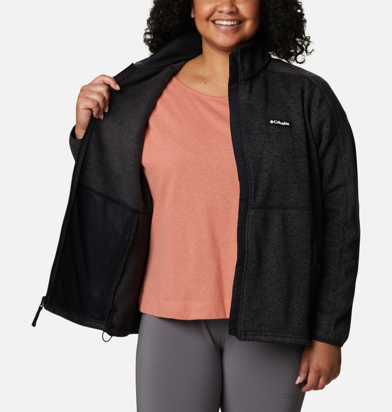 Manteau à fermeture éclair Sweater Weather™ pour femme - Grandes tailles 5