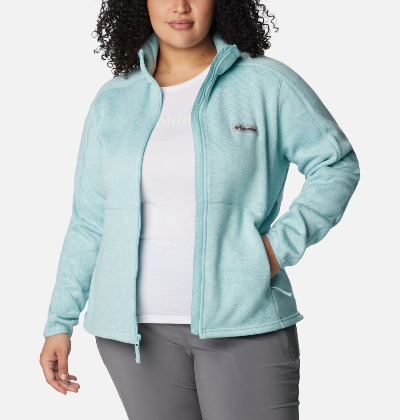 Women's Sweater Weather™ Full Zip - Plus Size 7