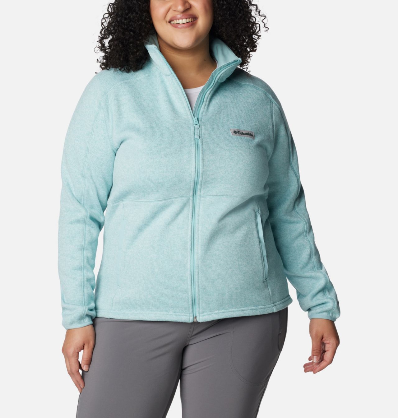 Women's Sweater Weather™ Full Zip - Plus Size 1