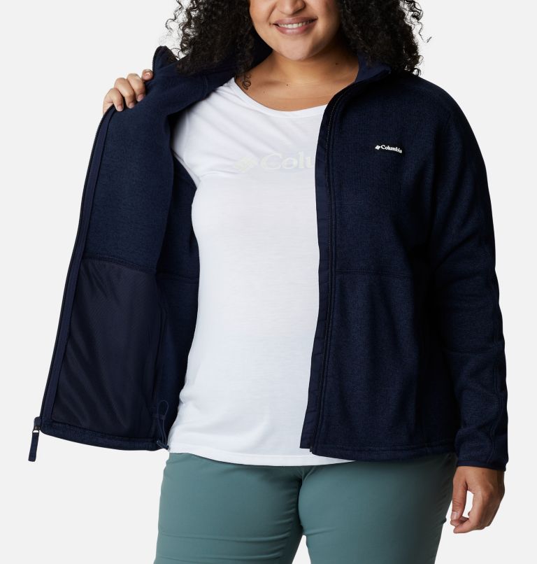 W Sweater Weather Full Zip | 466 | 2X, Color: Nocturnal Heather, image 5