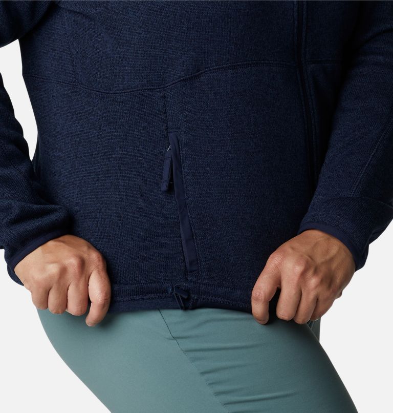 Women's Sweater Weather Full Zip Fleece - Plus Size, Color: Nocturnal Heather