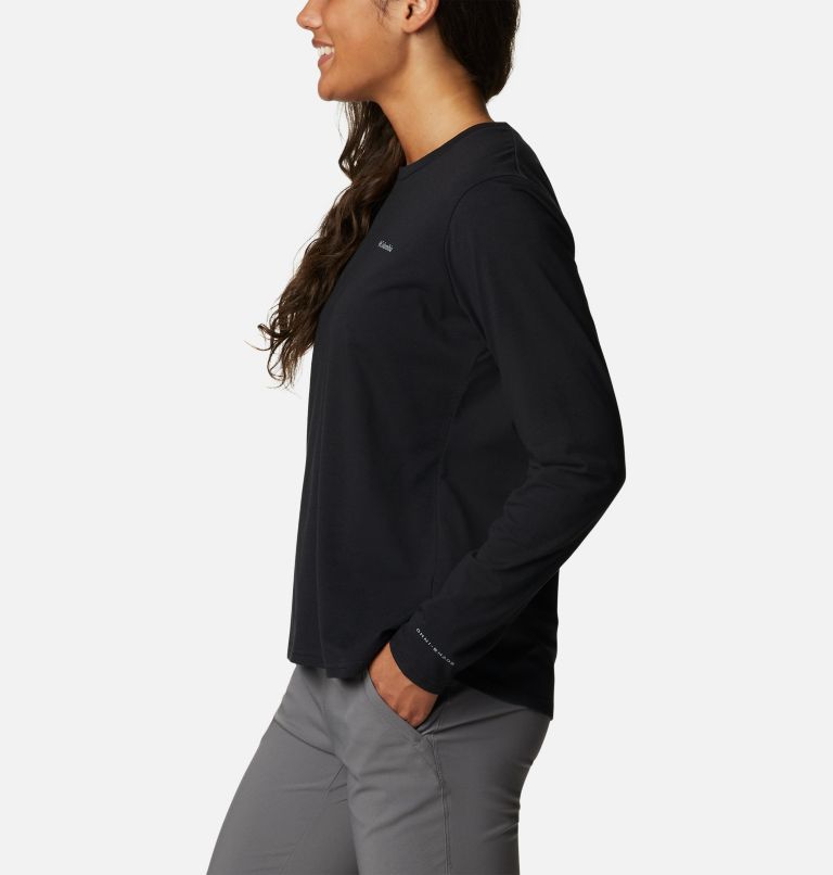 Women's Sun Trek Long Sleeve T-Shirt, Color: Black