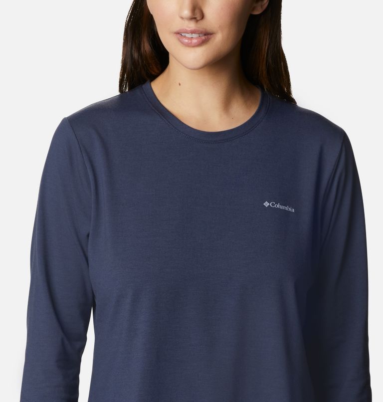 Thumbnail: Women's Sun Trek Long Sleeve T-Shirt, Color: Nocturnal, image 4