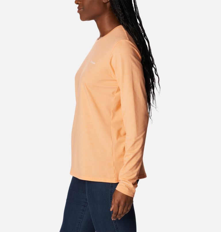 Thumbnail: Women's Sun Trek Long Sleeve T-Shirt, Color: Peach Heather, image 3