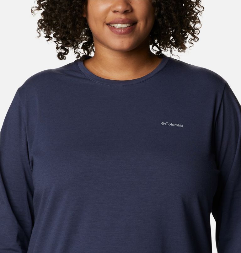 T-shirt à manches longues Sun Trek pour femme - Grandes tailles, Color: Nocturnal, image 4