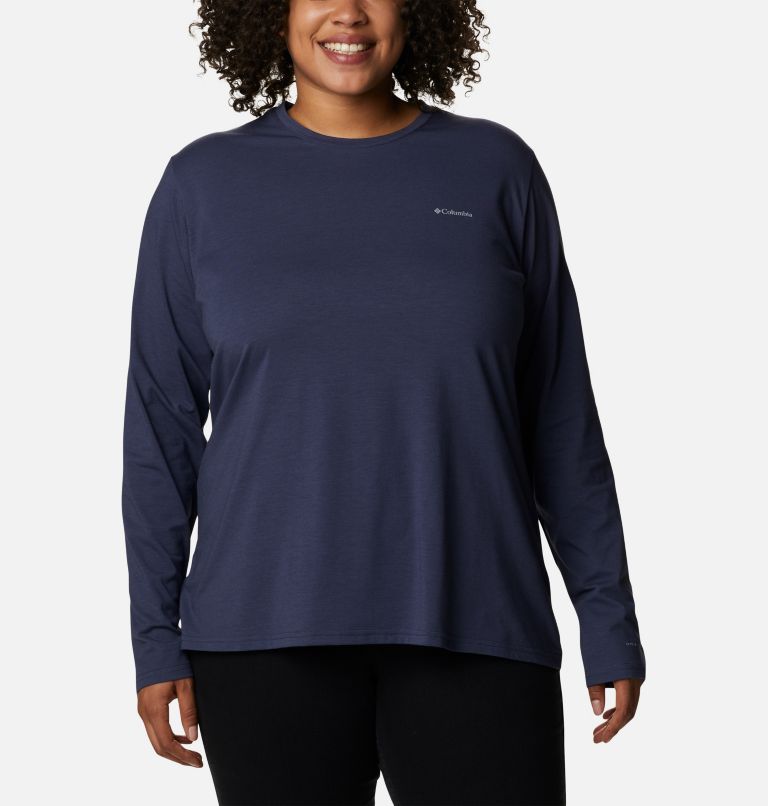 T-shirt à manches longues Sun Trek pour femme - Grandes tailles, Color: Nocturnal, image 1