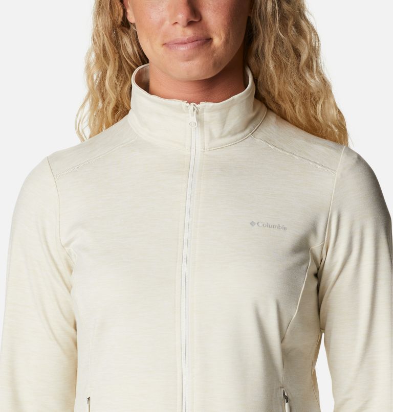 Women’s Weekend Adventure Technical Fleece Jacket, Color: Chalk Heather, image 4