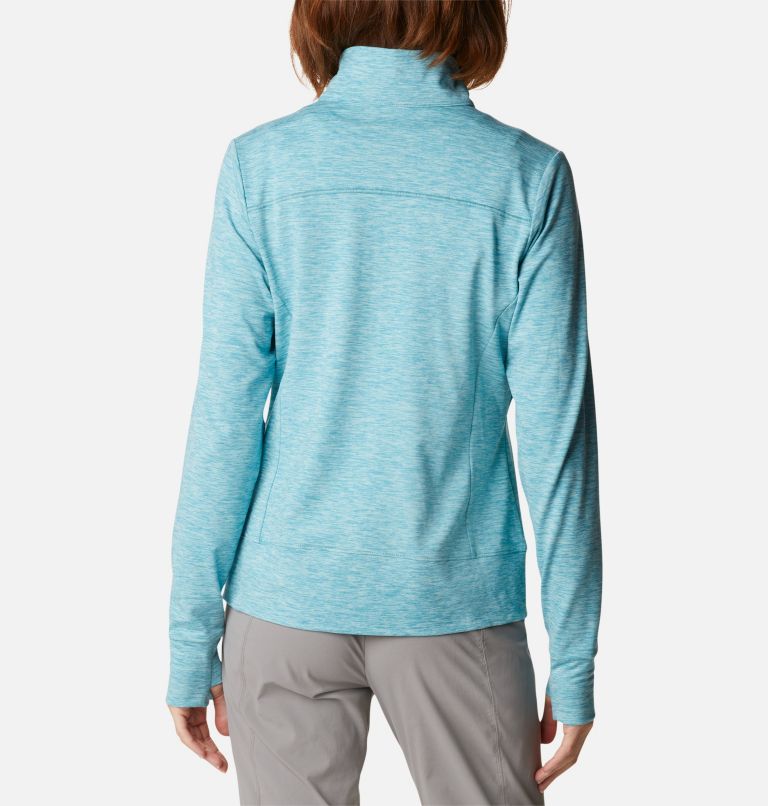 Thumbnail: Women’s Weekend Adventure Technical Fleece Jacket, Color: Sea Wave Heather, image 2