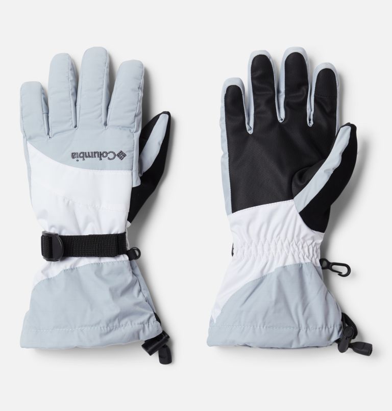Women's Last Tracks Gloves, Color: White, Cirrus Grey, image 1