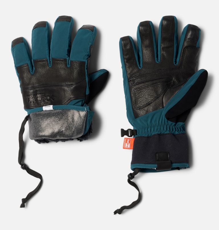 Thumbnail: Men's Peak Pursuit Gloves, Color: Night Wave, Black, image 2