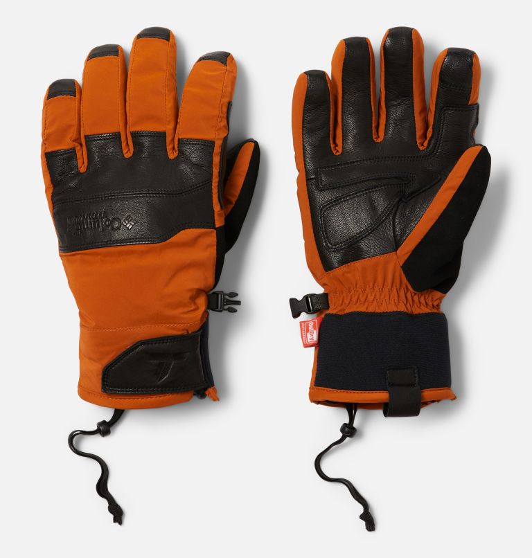 Men's Peak Pursuit Gloves, Color: Warm Copper, Black, image 1