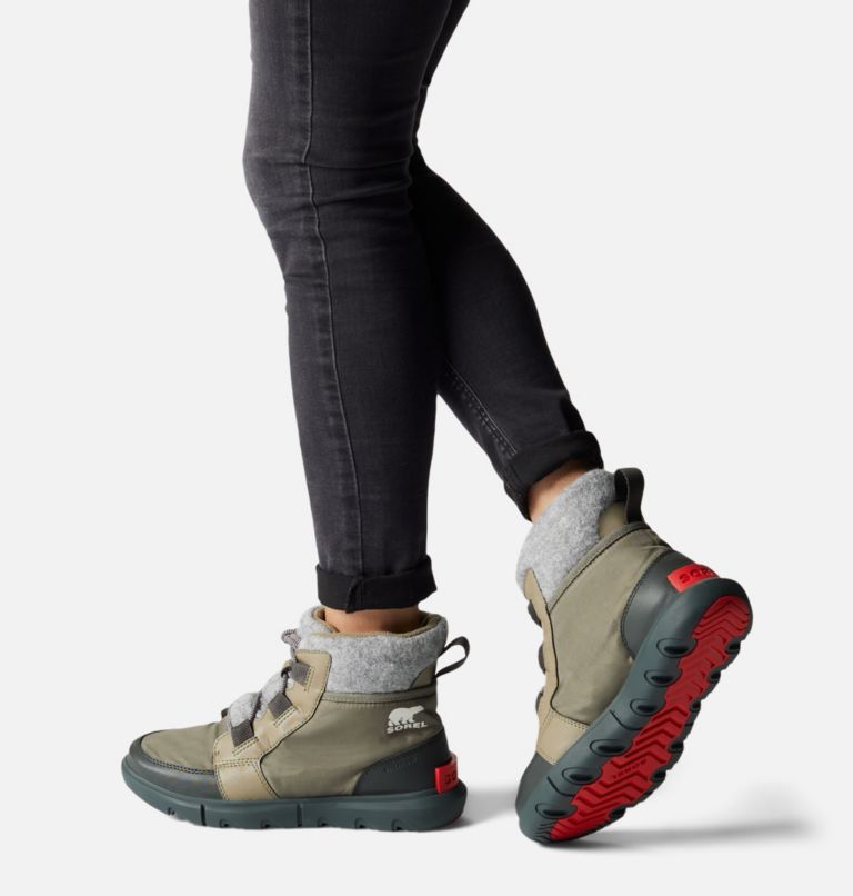 Thumbnail: SOREL Explorer II Carnival Felt Sneaker-Stiefel für Frauen, Color: Sage, Dark Stone, image 7
