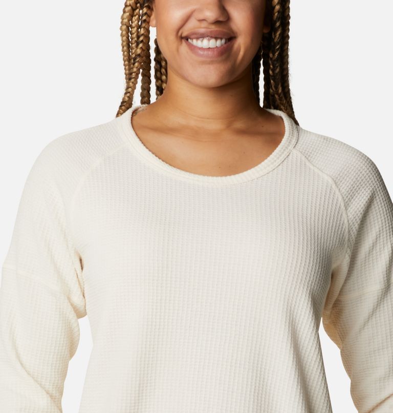 women's waffle thermal shirts