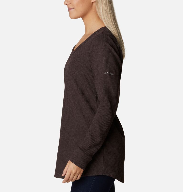 Tunique thermique à manches longues Pine Peak pour femme, Color: New Cinder Heather, image 3