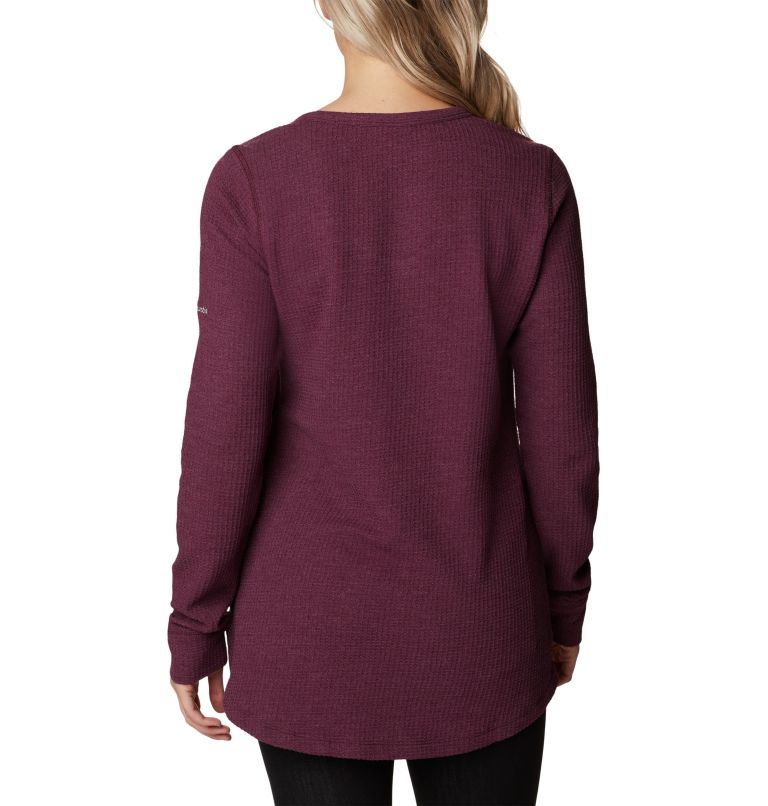 Thumbnail: Women's Pine Peak Long Sleeve Thermal Tunic, Color: Marionberry Heather, image 2