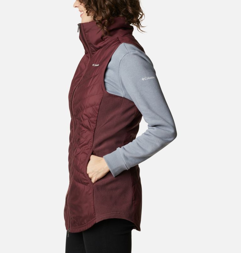 Gilet long Mix It Around pour femme, Color: Malbec, image 3