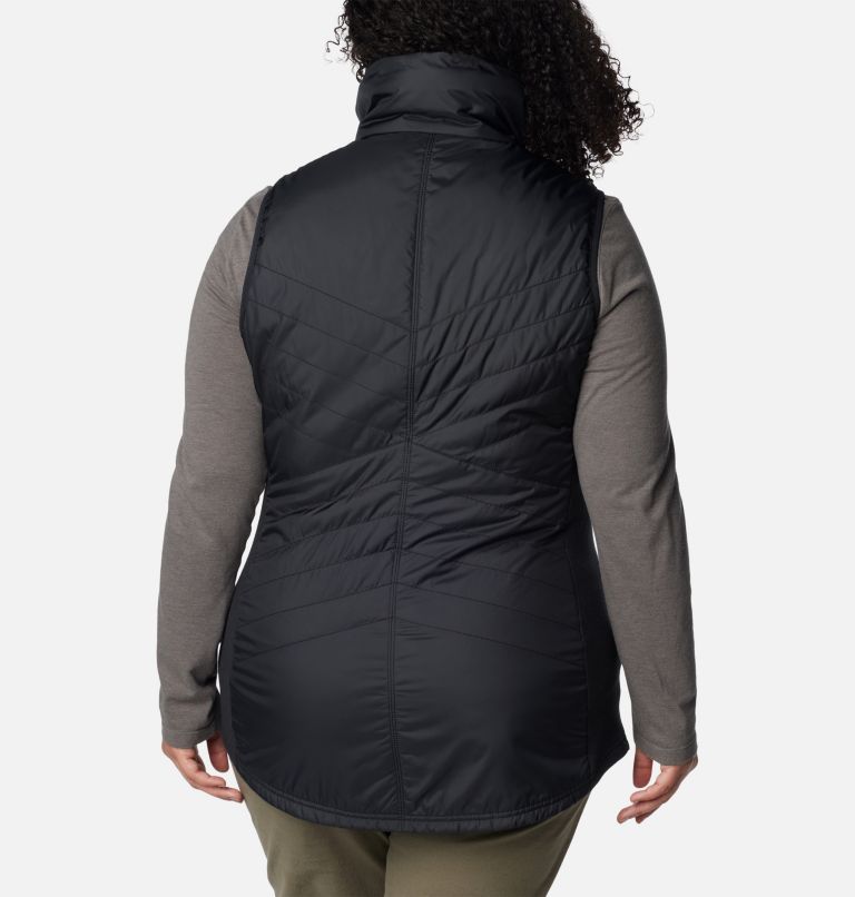 Women's Mix It Around Long Vest - Plus Size, Color: Black, image 2