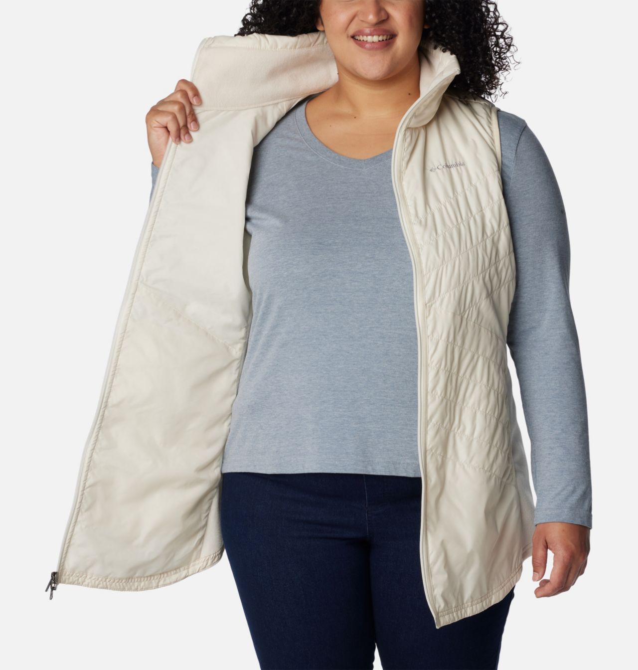 Women's Mix It Around™ Long Vest - Plus Size 5