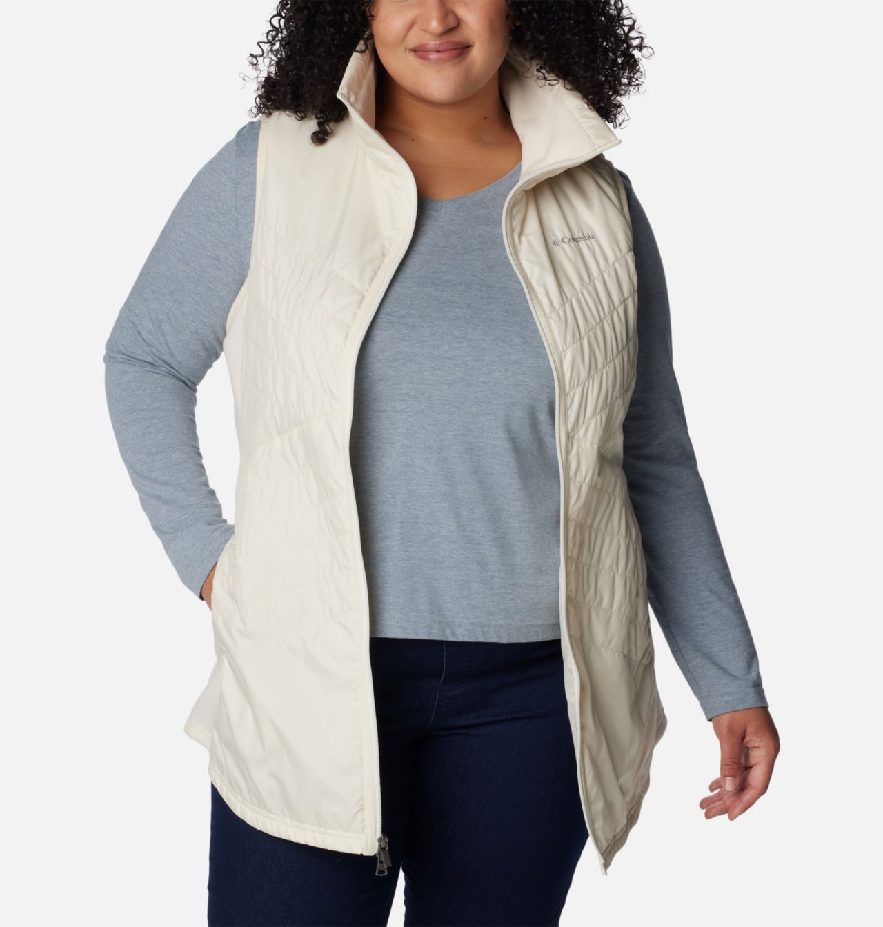 Women's Mix It Around™ Long Vest - Plus Size 6