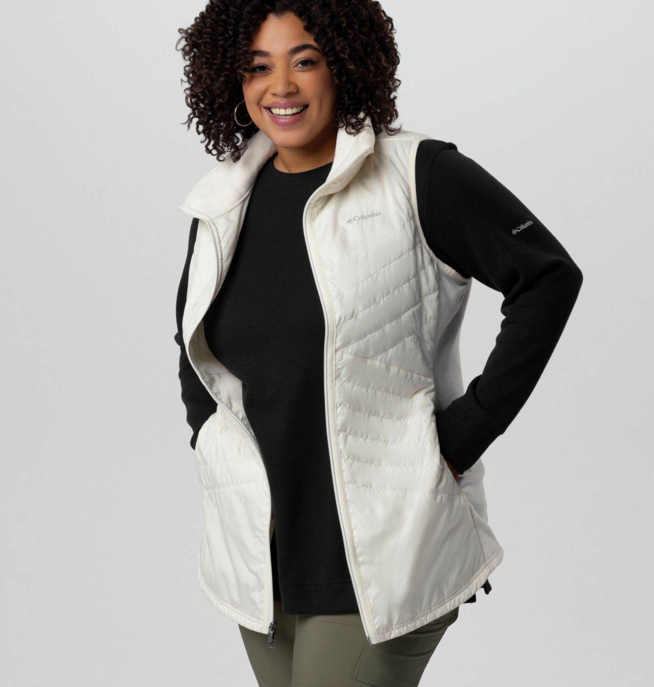 Women's Mix It Around™ Long Vest - Plus Size 8