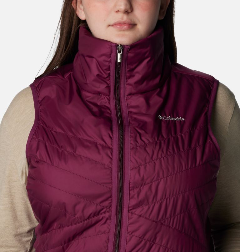 Mix It Around Long Vest | 616 | 2X, Color: Marionberry, image 4