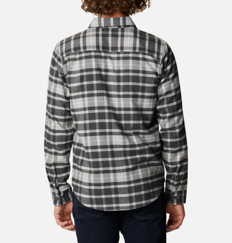 Men's Outdoor Elements II Flannel, Color: Columbia Grey Oversize Tartan