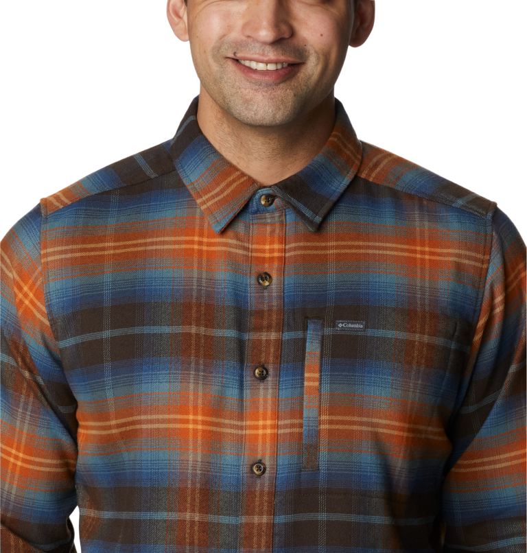 Men's Outdoor Elements II Flannel, Color: Cordovan Multi Ombre, image 4