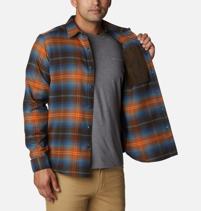 Men's Outdoor Elements II Flannel, Color: Cordovan Multi Ombre, image 5