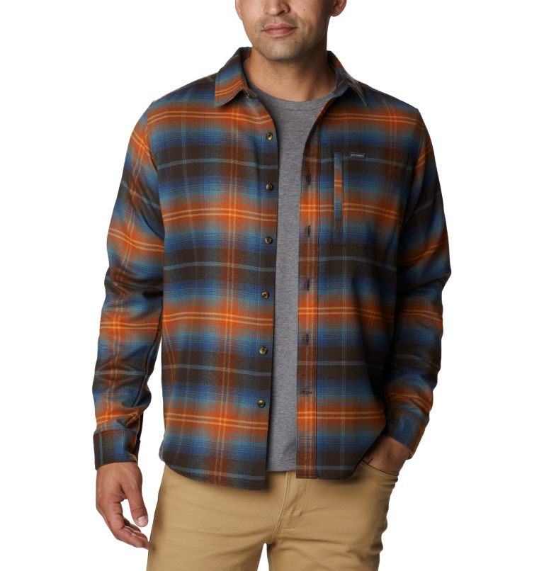 Thumbnail: Men's Outdoor Elements II Flannel, Color: Cordovan Multi Ombre, image 7