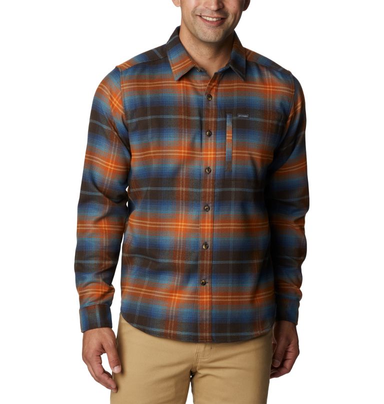 Thumbnail: Men's Outdoor Elements II Flannel, Color: Cordovan Multi Ombre, image 1
