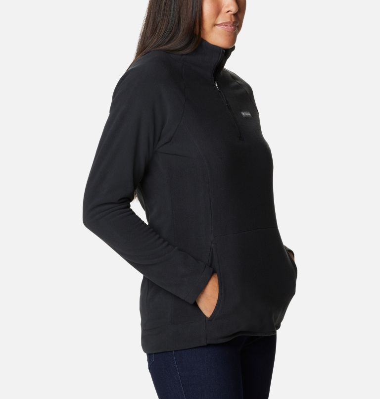 Women's Ali Peak II Quarter Zip Fleece Pullover, Color: Black, image 5