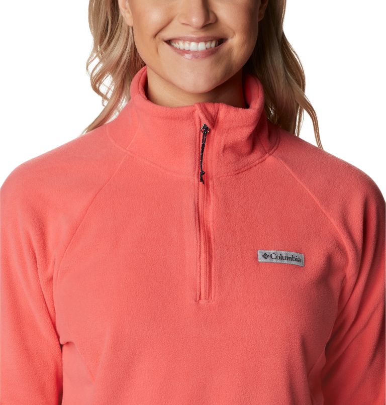 Thumbnail: Women's Ali Peak II Quarter Zip Fleece Pullover, Color: Blush Pink, image 4