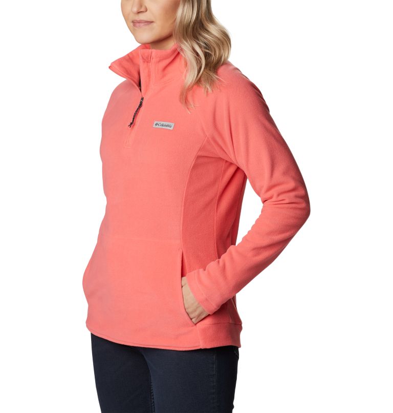 Women's Ali Peak II Quarter Zip Fleece Pullover, Color: Blush Pink, image 5