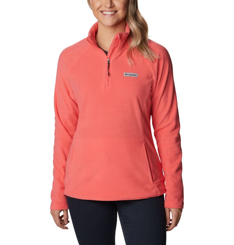 Women's Ali Peak II Quarter Zip Fleece Pullover, Color: Blush Pink, image 1