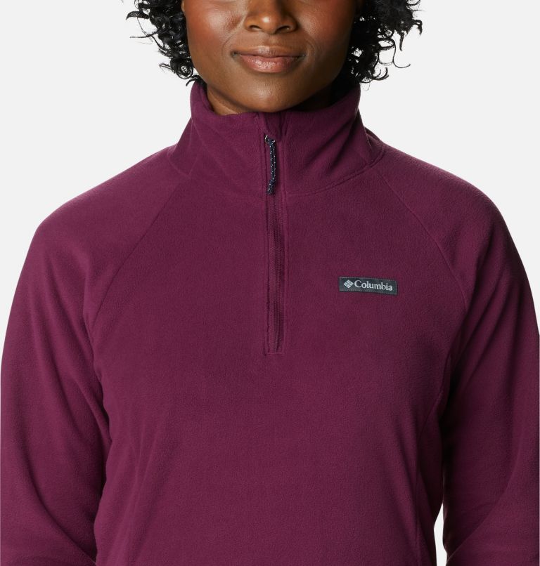 Women's Ali Peak II Quarter Zip Fleece Pullover, Color: Marionberry, image 4