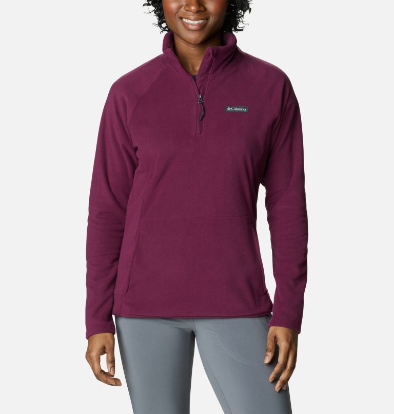 Women's Ali Peak II Quarter Zip Fleece Pullover, Color: Marionberry, image 5